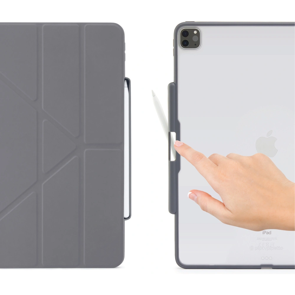 Hurtownia GSM - Etui Pipetto Origami No3 Pencil Case Apple iPad Pro 12.9 2020 (4. generace) (Tmavě šedá) - PIP003GRY - {ean13} - Hurt