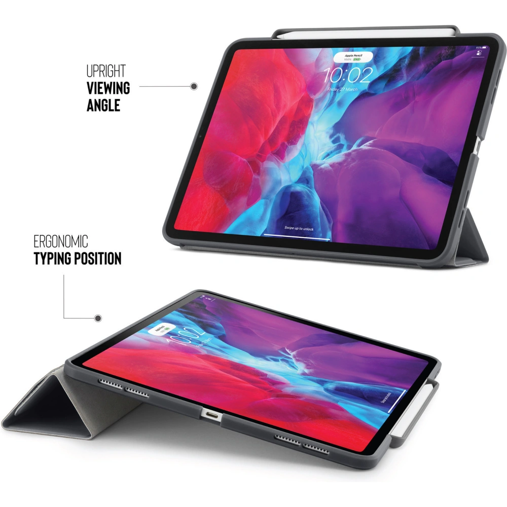 Hurtownia GSM - Etui Pipetto Origami No3 Pencil Case Apple iPad Pro 12.9 2020 (4. generace) (Tmavě šedá) - PIP003GRY - {ean13} - Hurt