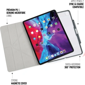 Hurtownia GSM - Etui Pipetto Origami No3 Pencil Case Apple iPad Pro 12.9 2020 (4. generacji) (Dark Grey) - PIP003GRY - {ean13} - Hurt