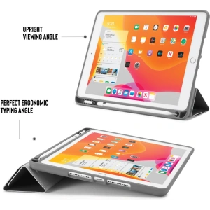 Hurtownia GSM - Etui Pipetto Origami No3 Pencil Case Apple iPad 10.2 2019/2020/2021 (7., 8. i 9 generacji) (czarny) - PIP004BLK - {ean13} - Hurt