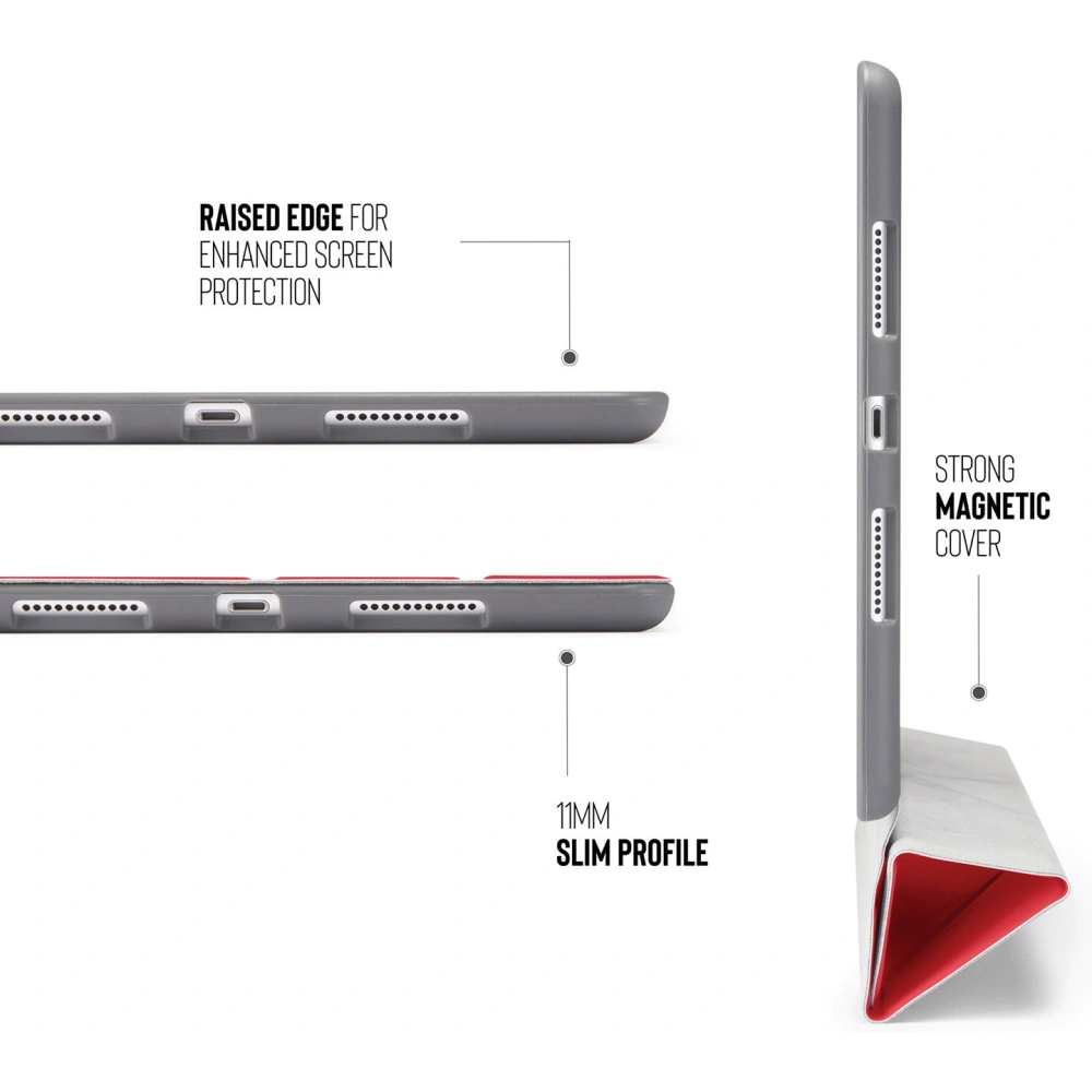 Hurtownia GSM - Etui Pipetto Origami No3 Pencil Case Apple iPad 10.2 2019/2020/2021 (7., 8. a 9. generace) (červená) - PIP005RED - {ean13} - Hurt