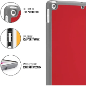 Wholesale Pipetto Origami No3 Pencil Case Apple iPad 10.2 2019/2020/2021 7, 8, 9 Gen (red) - PIP005RED - {ean13} - Hurt
