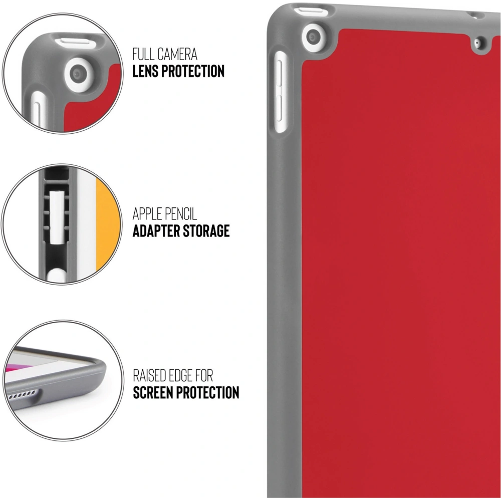 Hurtownia GSM - Etui Pipetto Origami No3 Pencil Case Apple iPad 10.2 2019/2020/2021 (7., 8. a 9. generace) (červená) - PIP005RED - {ean13} - Hurt