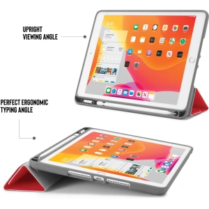 Wholesale Pipetto Origami No3 Pencil Case Apple iPad 10.2 2019/2020/2021 7, 8, 9 Gen (red) - PIP005RED - {ean13} - Hurt