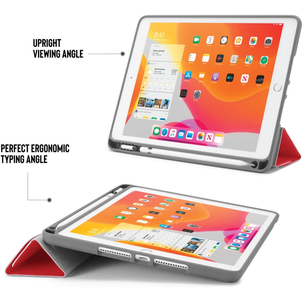 Hurtownia GSM - Etui Pipetto Origami No3 Pencil Case Apple iPad 10.2 2019/2020/2021 (7., 8. a 9. generace) (červená) - PIP005RED - {ean13} - Hurt