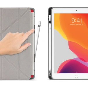 Wholesale Pipetto Origami No3 Pencil Case Apple iPad 10.2 2019/2020/2021 7, 8, 9 Gen (red) - PIP005RED - {ean13} - Hurt