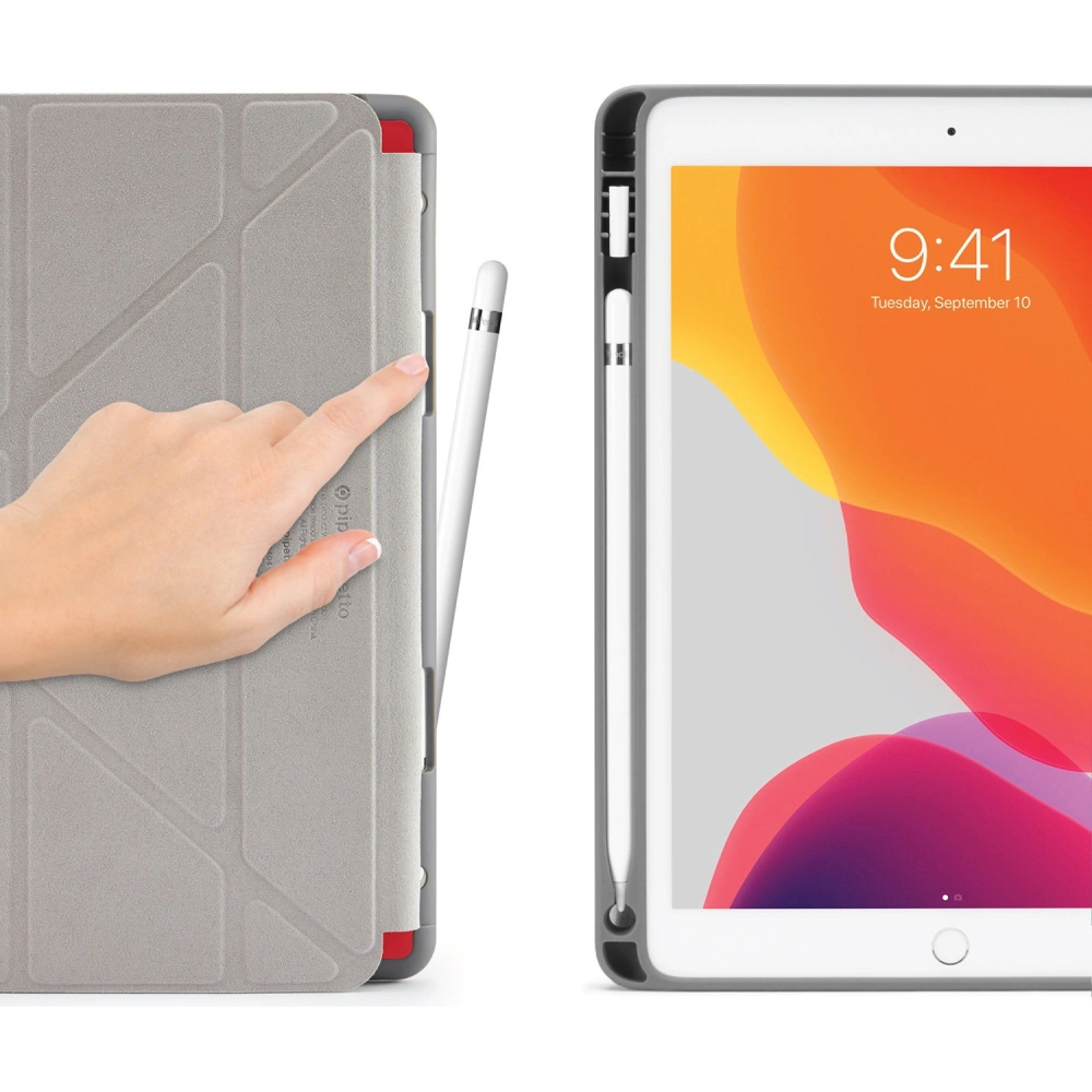 Hurtownia GSM - Etui Pipetto Origami No3 Pencil Case Apple iPad 10.2 2019/2020/2021 (7., 8. a 9. generace) (červená) - PIP005RED - {ean13} - Hurt
