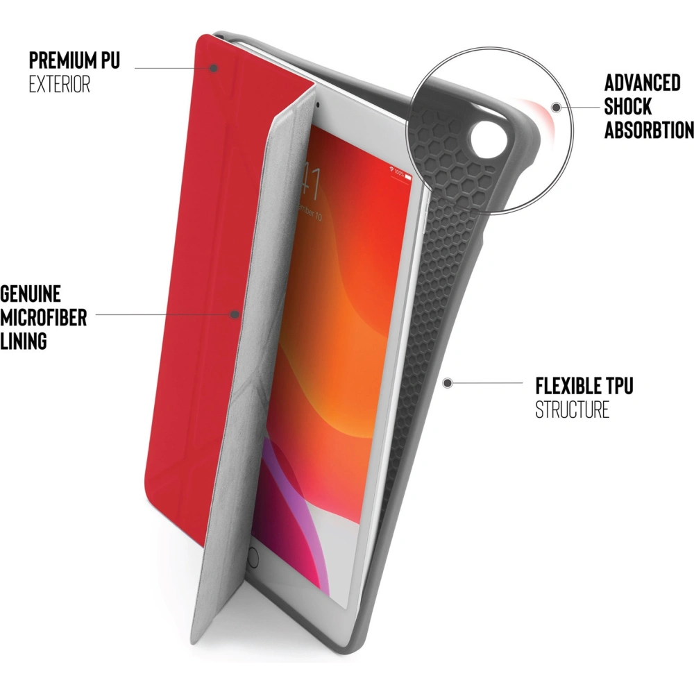 Hurtownia GSM - Etui Pipetto Origami No3 Pencil Case Apple iPad 10.2 2019/2020/2021 (7., 8. a 9. generace) (červená) - PIP005RED - {ean13} - Hurt