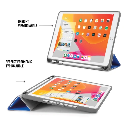 Etui Pipetto Origami No3 Pencil Case Apple iPad 10.2 2019/2020/2021 (7., 8. i 9 generacji) (Royal Blue)