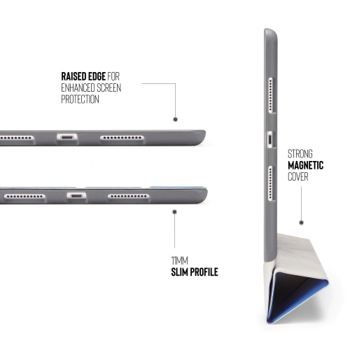 Etui Pipetto Origami No3 Pencil Case Apple iPad 10.2 2019/2020/2021 (7., 8. i 9 generacji) (Royal Blue)