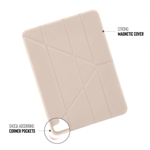 Etui Pipetto Origami No1 Original TPU Apple iPad Pro 12.9 2020 (4. generacji) (Dusty Pink)