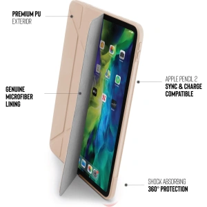 Hurtownia GSM - Etui Pipetto Origami No1 Original TPU Apple iPad Pro 12.9 2020 (4. generacji) (Dusty Pink) - PIP007PNK - {ean13} - Hurt