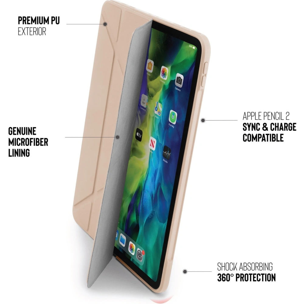 Hurtownia GSM - Etui Pipetto Origami No1 Original TPU Apple iPad Pro 12.9 2020 (4. generace) (Dusty Pink) - PIP007PNK - {ean13} - Hurt