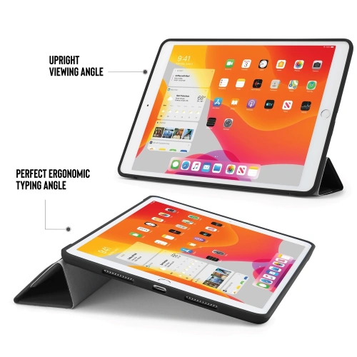 Etui Pipetto Origami No1 Original TPU Apple iPad 10.2 2019/2020/2021 (7., 8. i 9 generacji) (czarny)