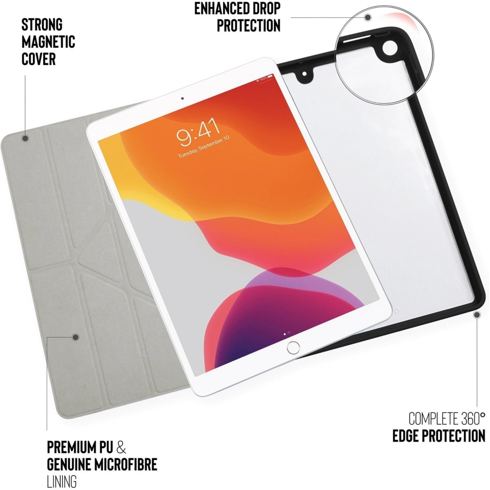 Hurtownia GSM - Etui Pipetto Origami No1 Original TPU Apple iPad 10.2 2019/2020/2021 (7., 8. a 9. generace) (černé) - PIP008BLK - {ean13} - Hurt