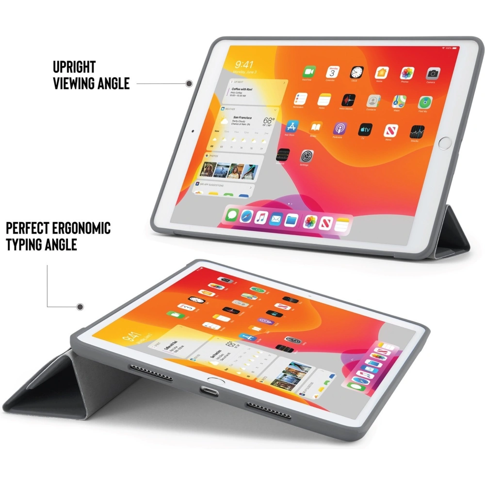 Hurtownia GSM - Etui Pipetto Origami No1 Original TPU Apple iPad 10.2 2019/2020/2021 (7., 8. a 9. generace) (tmavě šedá) - PIP009GRY - {ean13} - Hurt