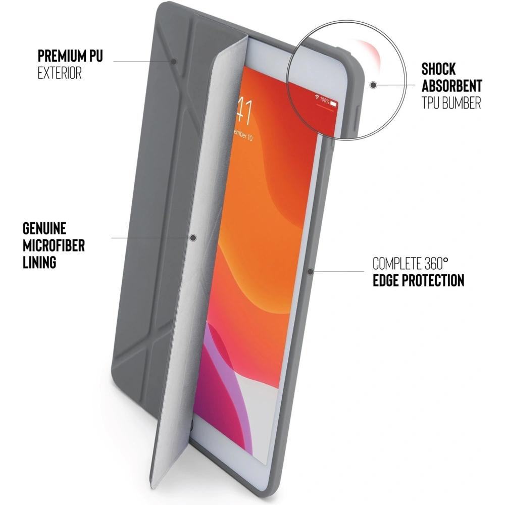 Hurtownia GSM - Etui Pipetto Origami No1 Original TPU Apple iPad 10.2 2019/2020/2021 (7., 8. a 9. generace) (tmavě šedá) - PIP009GRY - {ean13} - Hurt