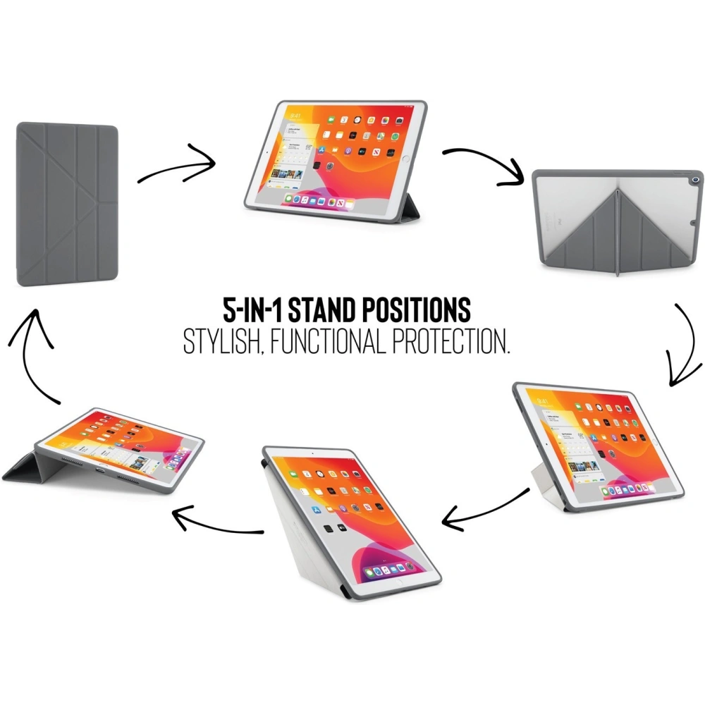Hurtownia GSM - Etui Pipetto Origami No1 Original TPU Apple iPad 10.2 2019/2020/2021 (7., 8. a 9. generace) (tmavě šedá) - PIP009GRY - {ean13} - Hurt