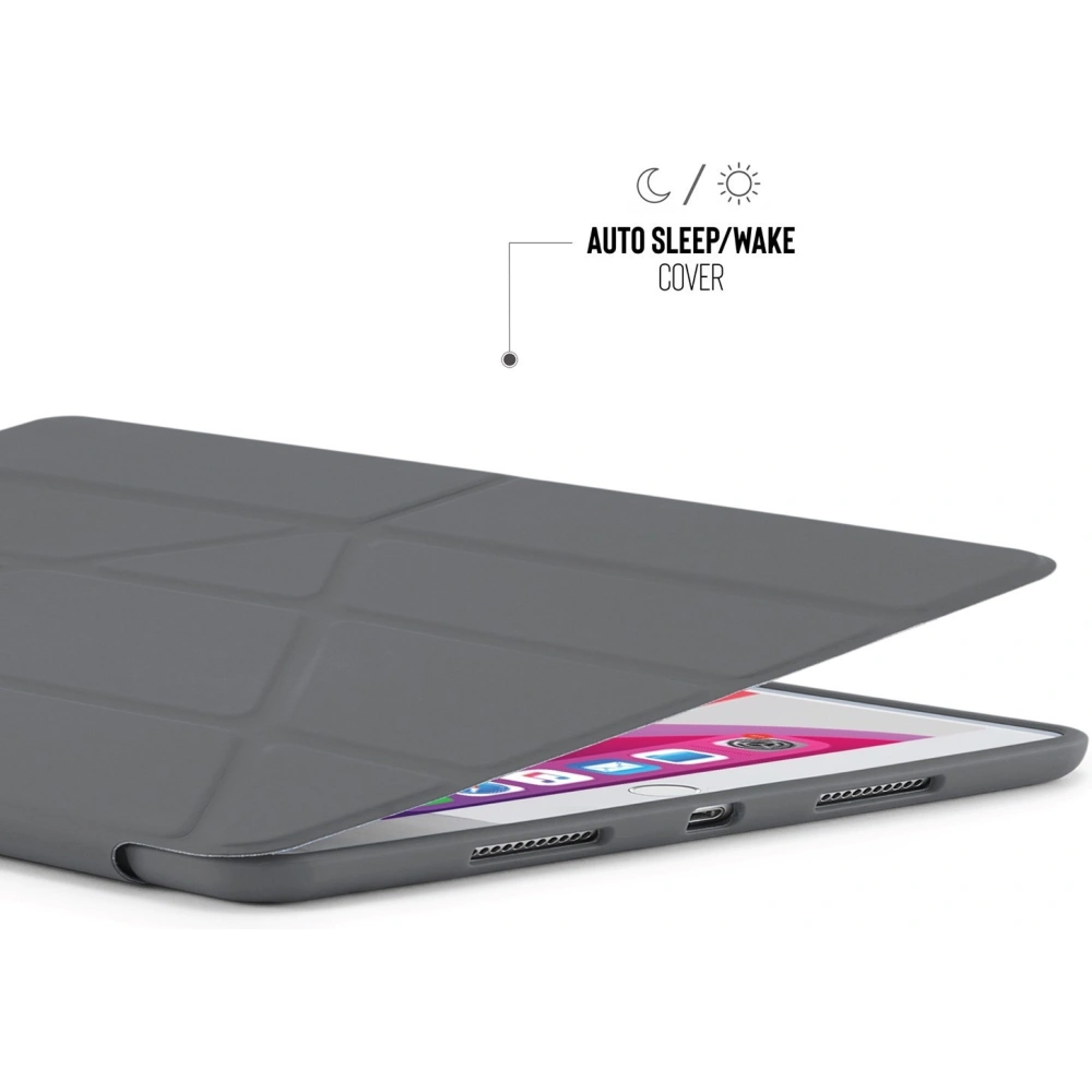 Hurtownia GSM - Etui Pipetto Origami No1 Original TPU Apple iPad 10.2 2019/2020/2021 (7., 8. a 9. generace) (tmavě šedá) - PIP009GRY - {ean13} - Hurt