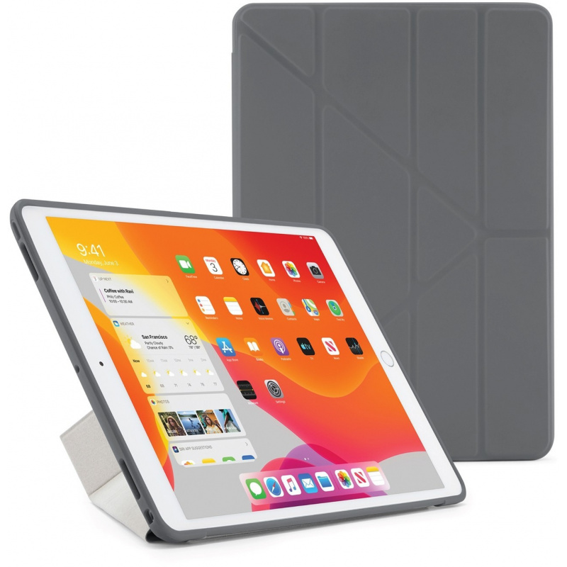 Pipetto Distributor - 5060520953175 - PIP009GRY - Pipetto Origami No1 Original TPU Apple iPad 10.2 2019/2020/2021 7, 8, 9 Gen (dark gray) - B2B homescreen