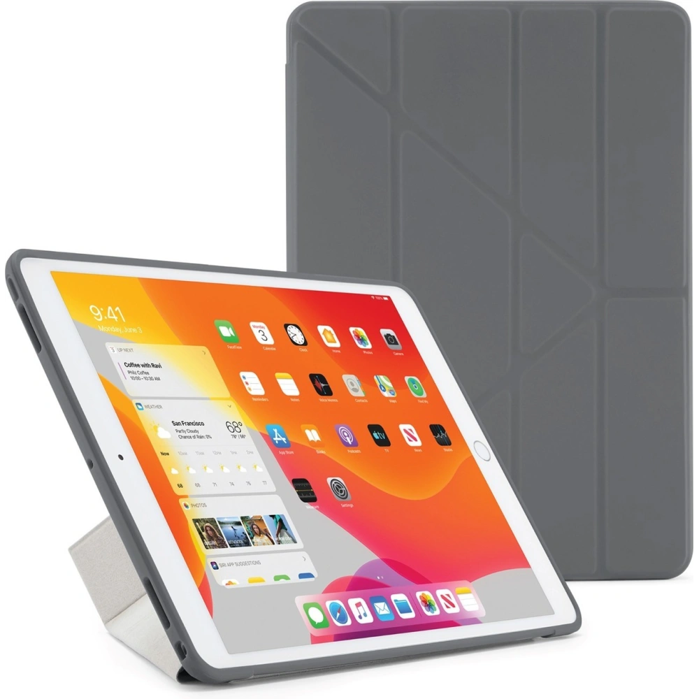 Hurtownia GSM - Etui Pipetto Origami No1 Original TPU Apple iPad 10.2 2019/2020/2021 (7., 8. a 9. generace) (tmavě šedá) - PIP009GRY - {ean13} - Hurt