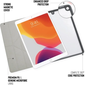 Wholesale Pipetto Origami No1 Original TPU Apple iPad 10.2 2019/2020/2021 7, 8, 9 Gen (dark gray) - PIP009GRY - {ean13} - Hurt