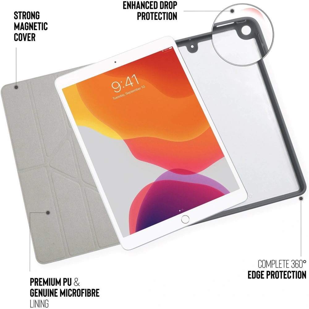 Hurtownia GSM - Etui Pipetto Origami No1 Original TPU Apple iPad 10.2 2019/2020/2021 (7., 8. a 9. generace) (tmavě šedá) - PIP009GRY - {ean13} - Hurt