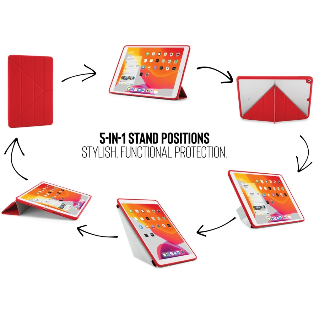 Hurtownia GSM - Etui Pipetto Origami No1 Original TPU Apple iPad 10.2 2019/2020/2021 (7., 8. a 9. generace) (červená) - PIP010RED - {ean13} - Hurt