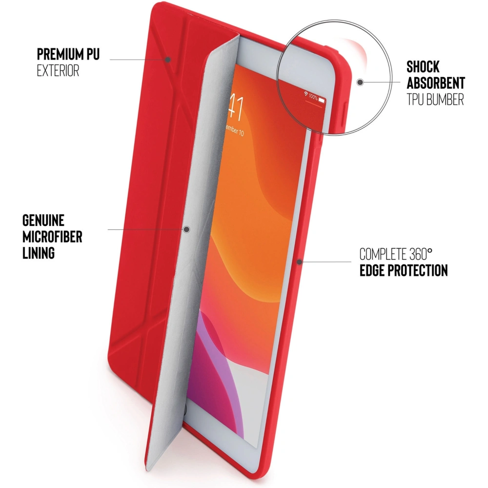 Hurtownia GSM - Etui Pipetto Origami No1 Original TPU Apple iPad 10.2 2019/2020/2021 (7., 8. a 9. generace) (červená) - PIP010RED - {ean13} - Hurt