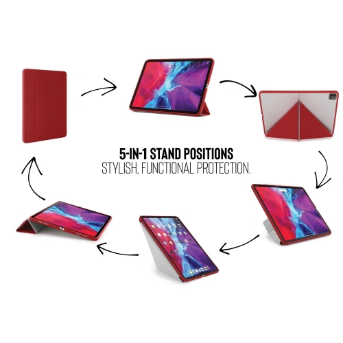 Etui Pipetto Origami No1 Original TPU Apple iPad Pro 12.9 2018/2020/2021 (3., 4. i 5. generacji) (czerwony)