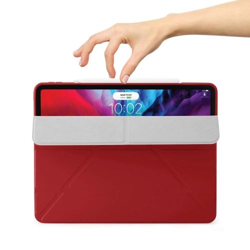 Etui Pipetto Origami No1 Original TPU Apple iPad Pro 12.9 2018/2020/2021 (3., 4. i 5. generacji) (czerwony)