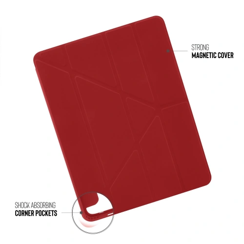 Etui Pipetto Origami No1 Original TPU Apple iPad Pro 12.9 2018/2020/2021 (3., 4. i 5. generacji) (czerwony)