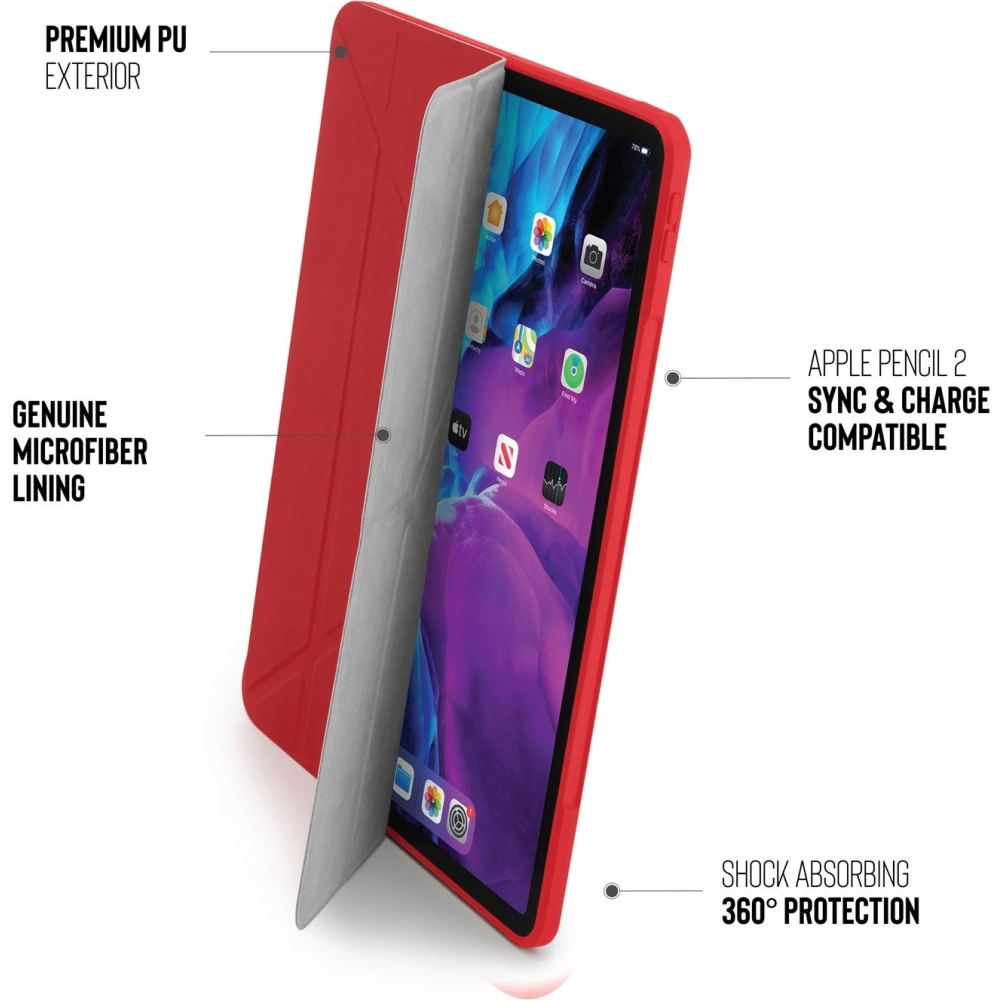 Hurtownia GSM - Etui Pipetto Origami No1 Original TPU Apple iPad Pro 12.9 2018/2020/2021 (3., 4. a 5. generace) (červená) - PIP011RED - {ean13} - Hurt