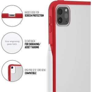 Hurtownia GSM - Etui Pipetto Origami No1 Original TPU Apple iPad Pro 12.9 2018/2020/2021 (3., 4. i 5. generacji) (czerwony) - PIP011RED - {ean13} - Hurt