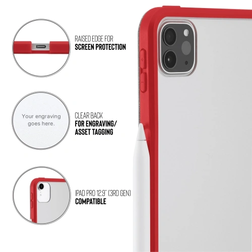 Etui Pipetto Origami No1 Original TPU Apple iPad Pro 12.9 2018/2020/2021 (3., 4. i 5. generacji) (czerwony)