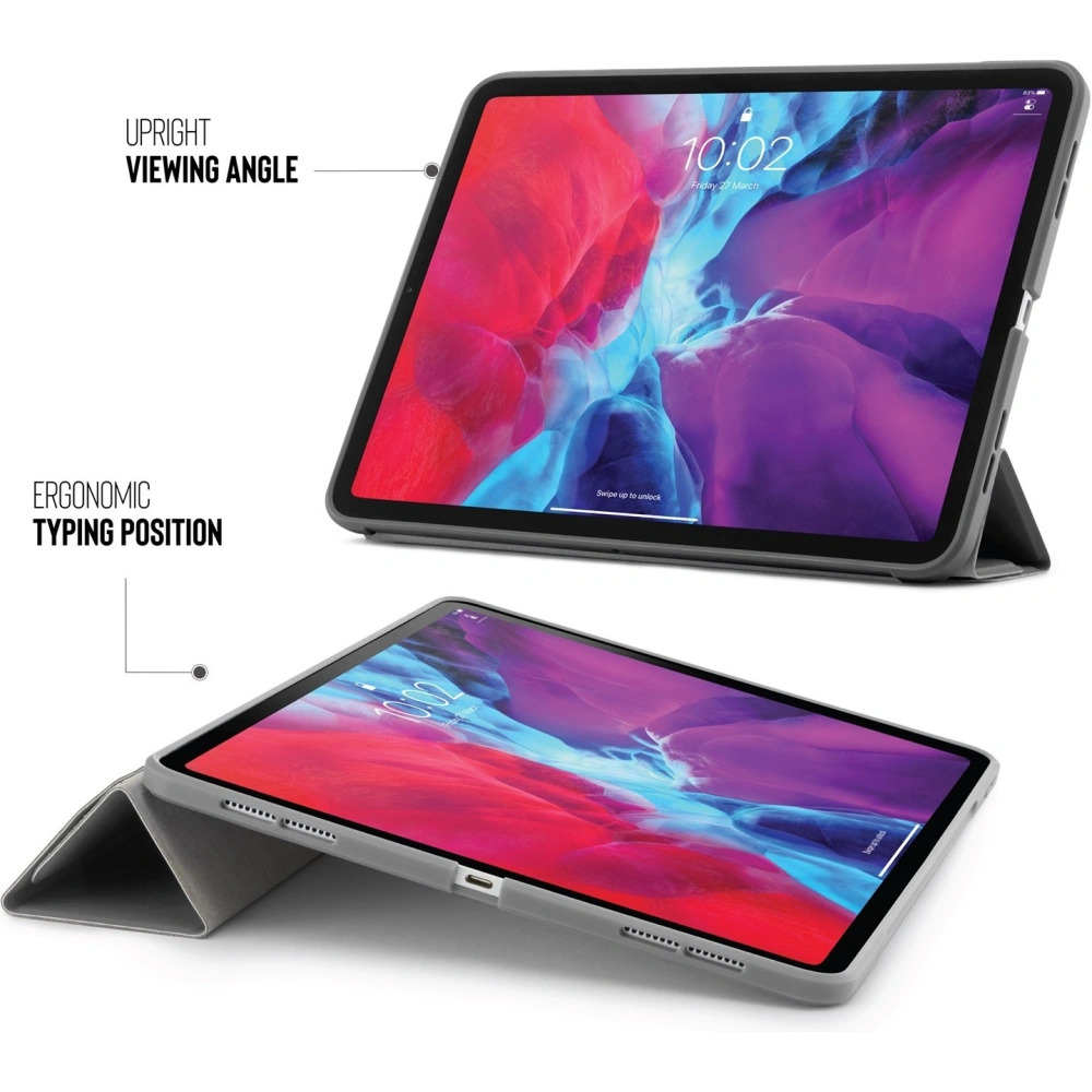 Hurtownia GSM - Etui Pipetto Origami No1 Original TPU Apple iPad Pro 12.9 2018/2020/2021 (3., 4. a 5. generace) (Tmavě šedá) - PIP012GRY - {ean13} - Hurt