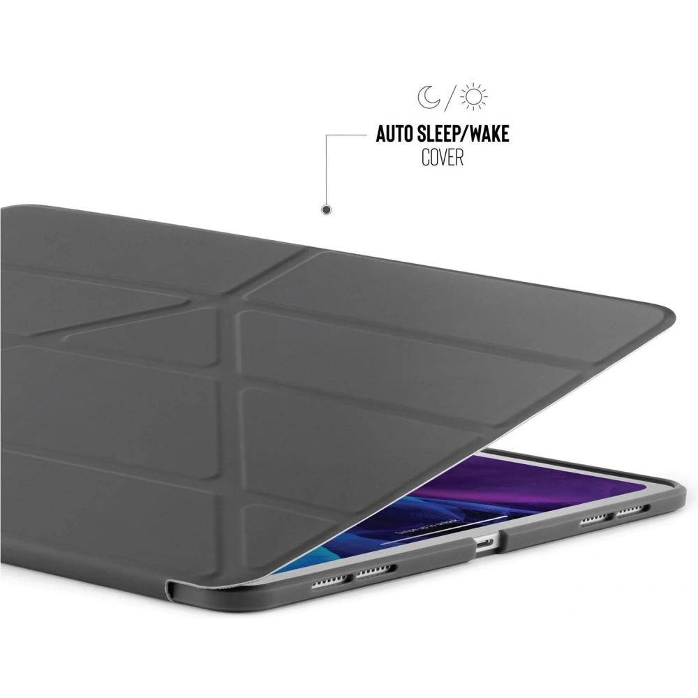 Hurtownia GSM - Etui Pipetto Origami No1 Original TPU Apple iPad Pro 12.9 2018/2020/2021 (3., 4. a 5. generace) (Tmavě šedá) - PIP012GRY - {ean13} - Hurt