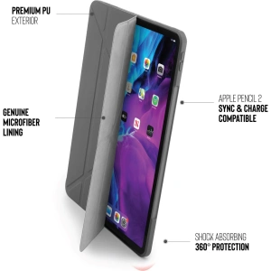 Hurtownia GSM - Etui Pipetto Origami No1 Original TPU Apple iPad Pro 12.9 2018/2020/2021 (3., 4. i 5. generacji) (Dark Grey) - PIP012GRY - {ean13} - Hurt