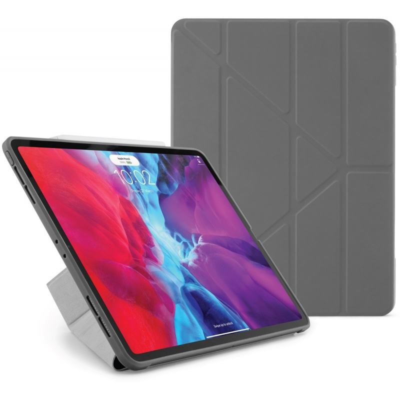 Pipetto Distributor - 5060188460183 - PIP012GRY - Pipetto Origami No1 Original TPU Apple iPad Pro 12.9 2018/2020/2021 3, 4, 5 Gen (Dark Grey) - B2B homescreen