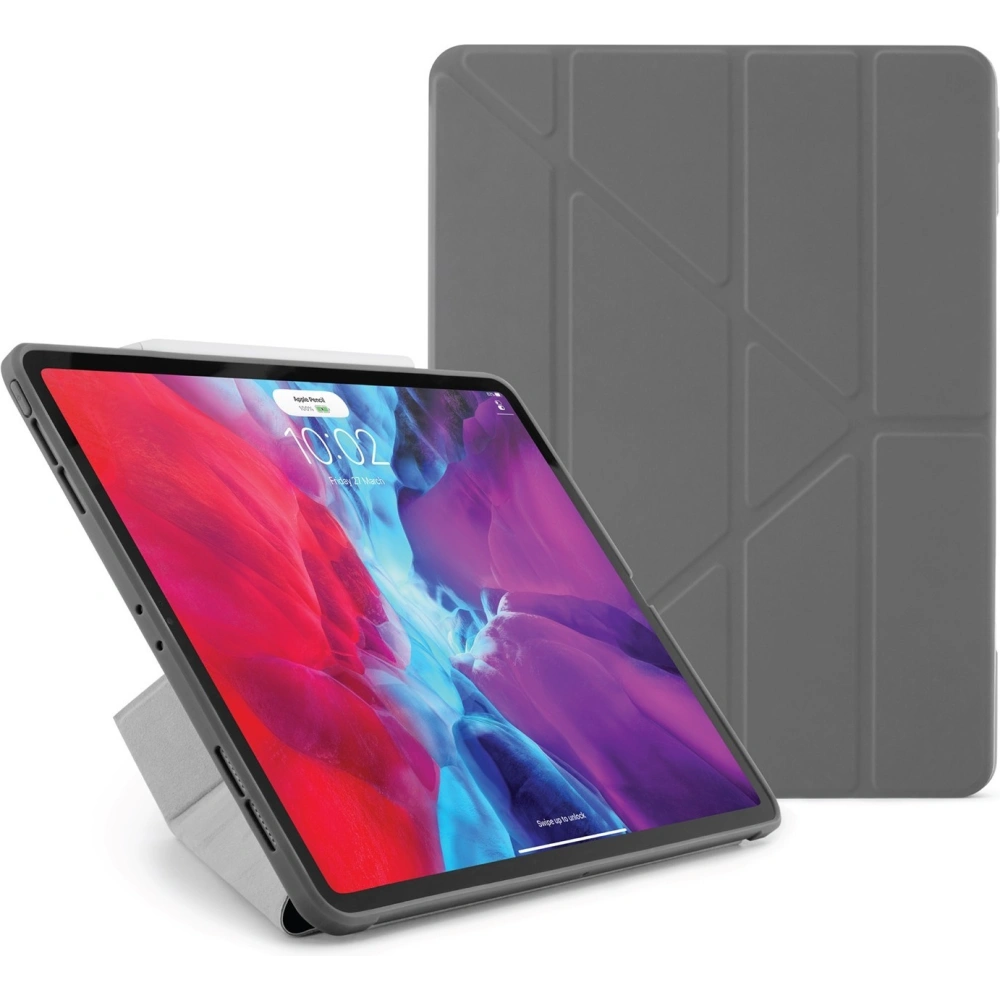 Hurtownia GSM - Etui Pipetto Origami No1 Original TPU Apple iPad Pro 12.9 2018/2020/2021 (3., 4. a 5. generace) (Tmavě šedá) - PIP012GRY - {ean13} - Hurt
