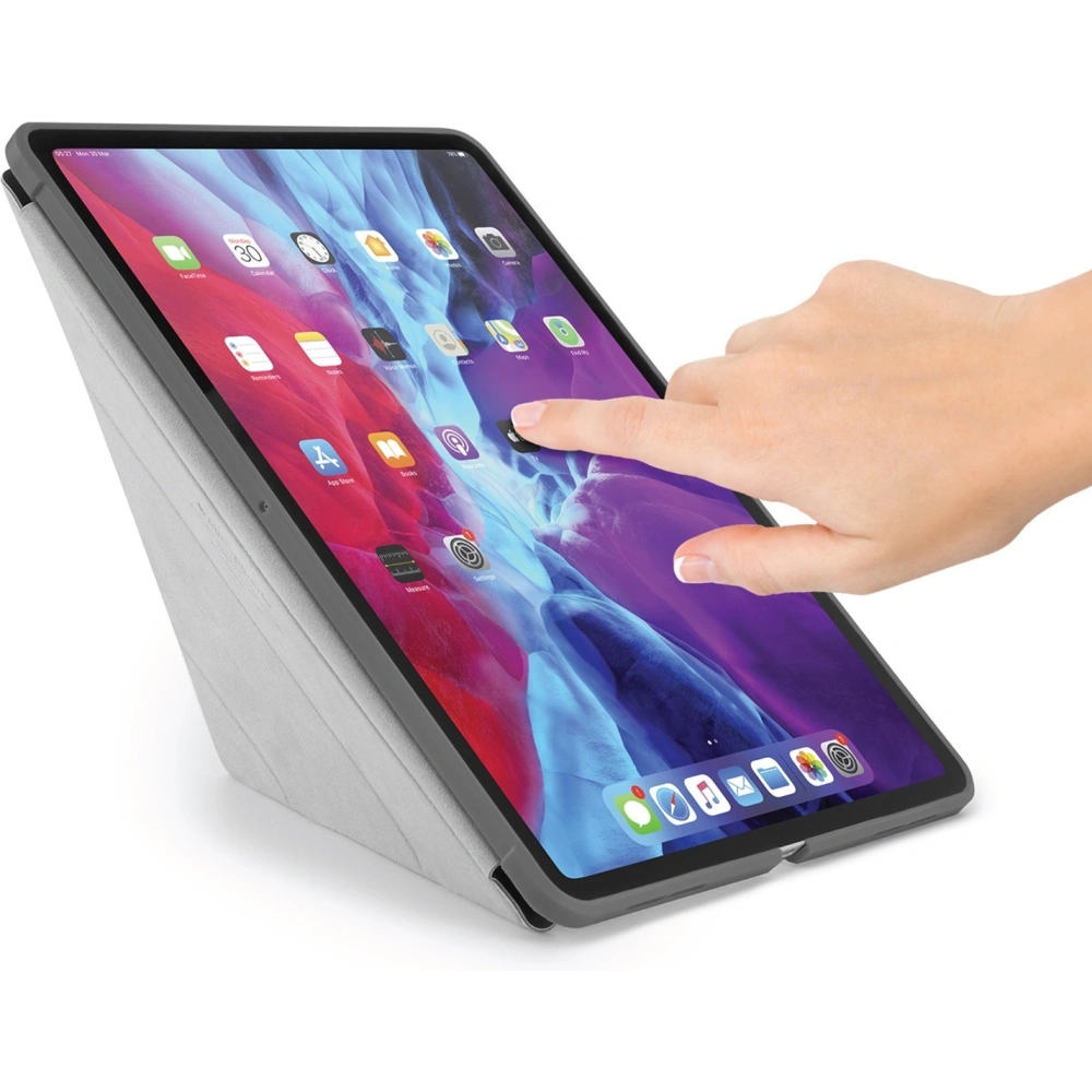 Hurtownia GSM - Etui Pipetto Origami No1 Original TPU Apple iPad Pro 12.9 2018/2020/2021 (3., 4. a 5. generace) (Tmavě šedá) - PIP012GRY - {ean13} - Hurt