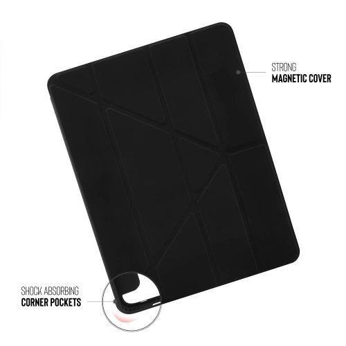 Etui Pipetto Origami No1 Original TPU Apple iPad Pro 12.9 2018/2020/2021 (3., 4. i 5. generacji) (czarny)