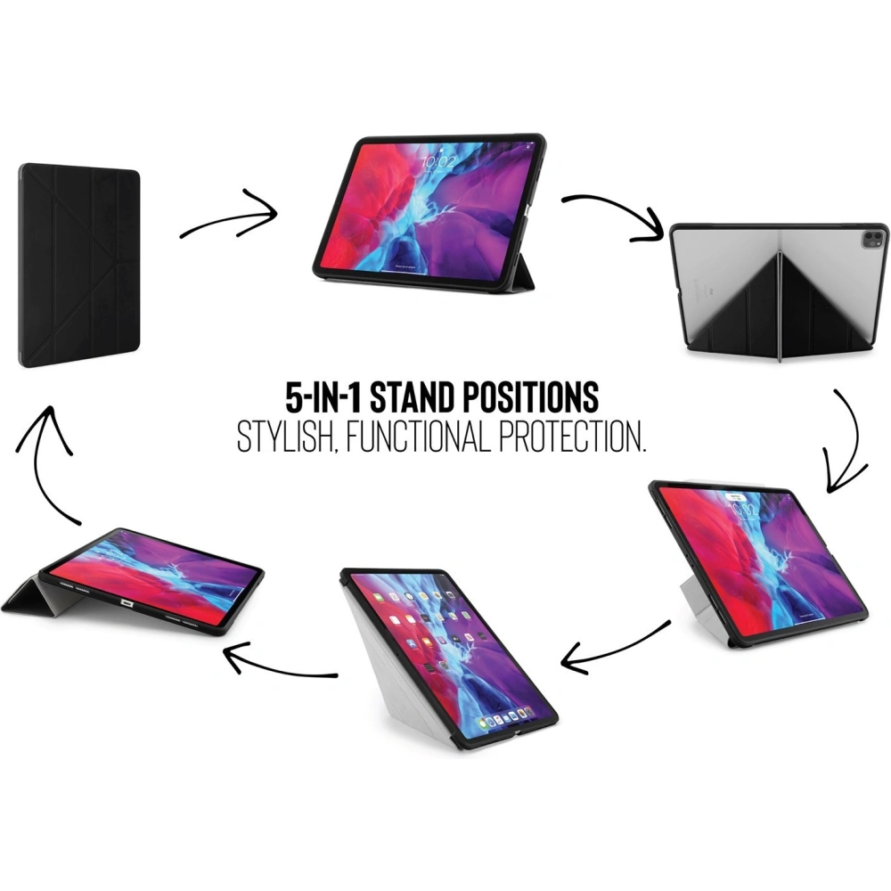 Hurtownia GSM - Etui Pipetto Origami No1 Original TPU Apple iPad Pro 12.9 2018/2020/2021 (3., 4. a 5. generace) (černý) - PIP013BLK - {ean13} - Hurt