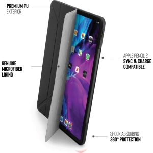 Hurtownia GSM - Etui Pipetto Origami No1 Original TPU Apple iPad Pro 12.9 2018/2020/2021 (3., 4. i 5. generacji) (czarny) - PIP013BLK - {ean13} - Hurt