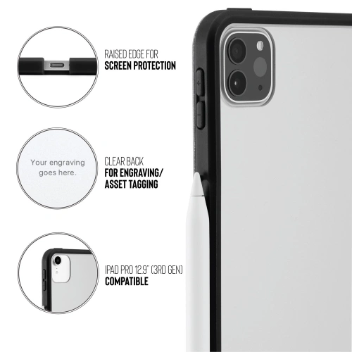 Etui Pipetto Origami No1 Original TPU Apple iPad Pro 12.9 2018/2020/2021 (3., 4. i 5. generacji) (czarny)