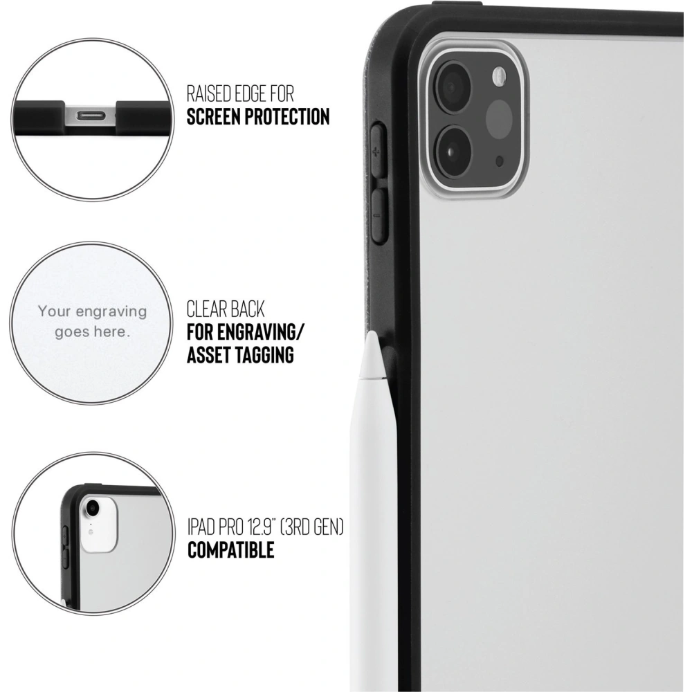 Hurtownia GSM - Etui Pipetto Origami No1 Original TPU Apple iPad Pro 12.9 2018/2020/2021 (3., 4. a 5. generace) (černý) - PIP013BLK - {ean13} - Hurt