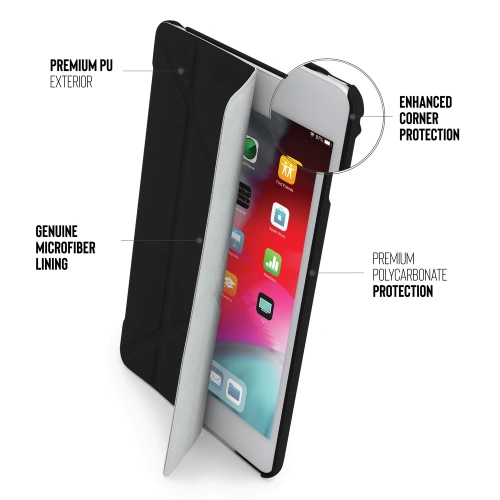 Etui Pipetto Origami No1 Original PC Apple iPad mini 7.9 2015/2019 (4. i 5. generacji) (czarny)