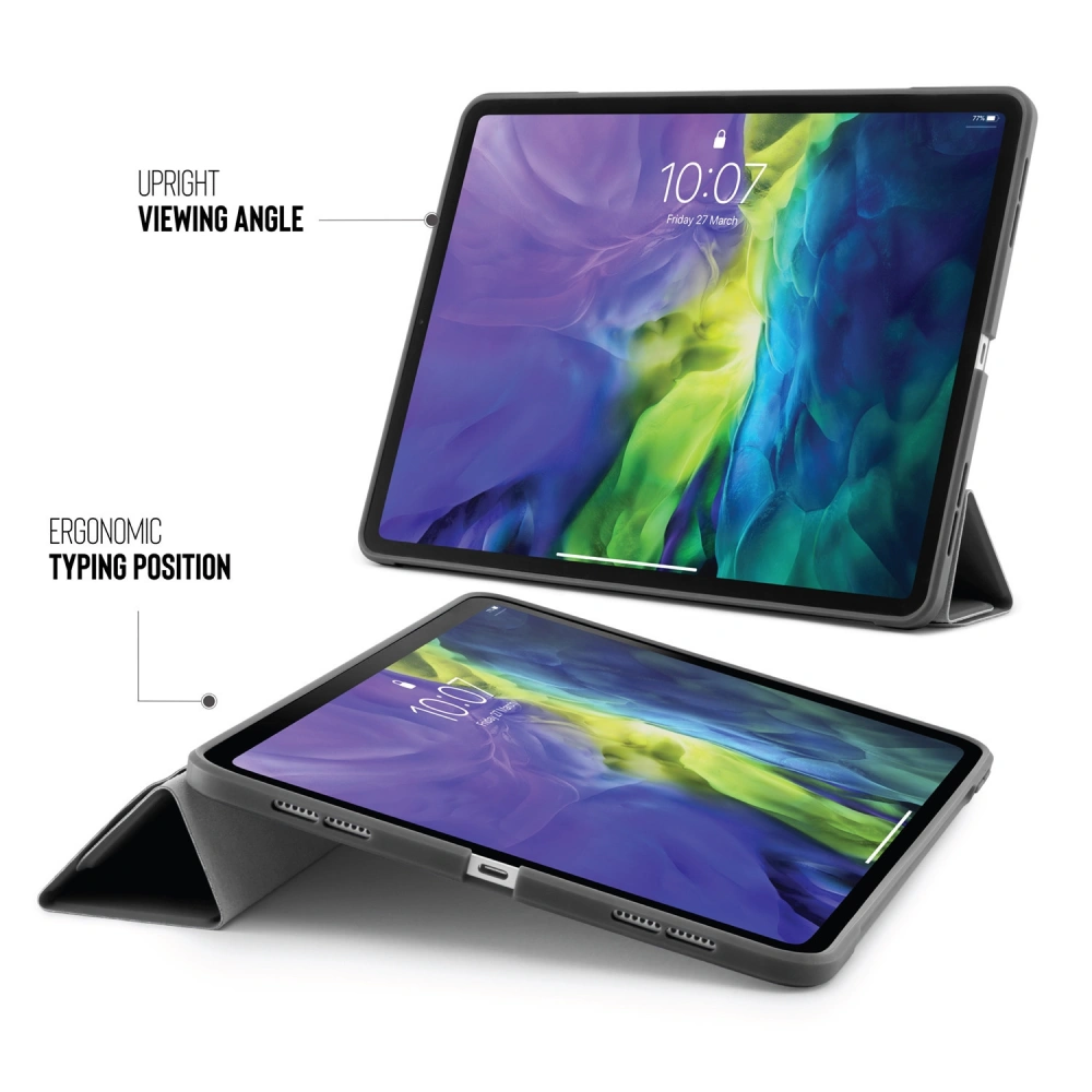 Hurtownia GSM - Etui Pipetto Origami No1 Original TPU Apple iPad Air 10.9 2020/2022 (4. a 5. generace) / iPad Air 11 2024 (6. generace) (tmavě šedá) - PIP020GRY - {ean13} - Hurt