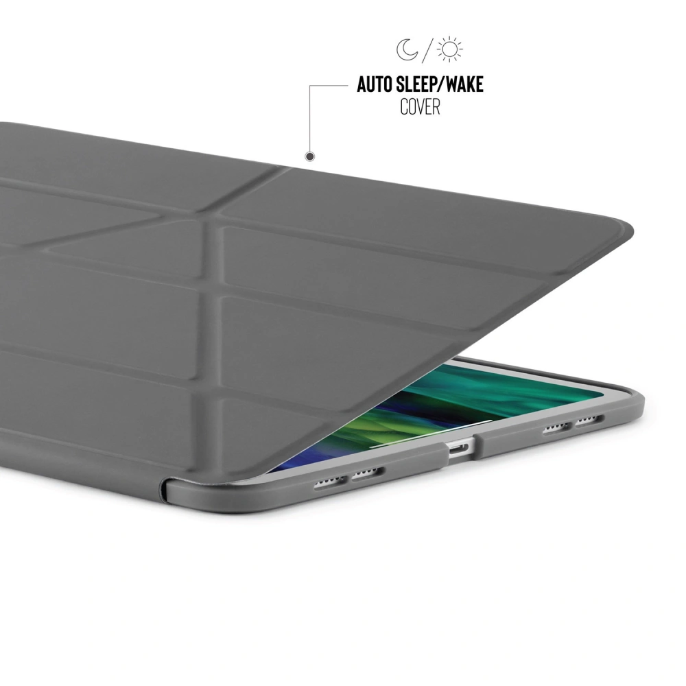 Hurtownia GSM - Etui Pipetto Origami No1 Original TPU Apple iPad Air 10.9 2020/2022 (4. a 5. generace) / iPad Air 11 2024 (6. generace) (tmavě šedá) - PIP020GRY - {ean13} - Hurt