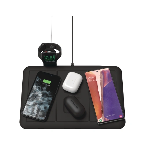 Ładowarka bezprzewodowa Mophie Wireless Charging 4w1 z uchwytem do Apple Watch 10W (czarna)